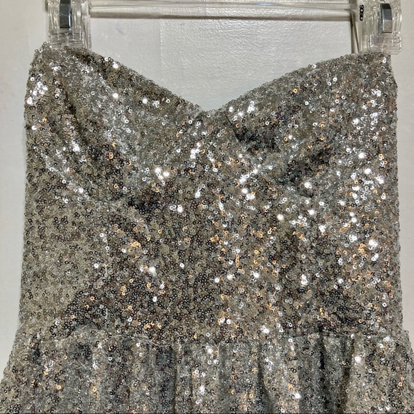 ASOS Silver Sequin Dress 🪩🪩🪩 - Picture 6 of 13